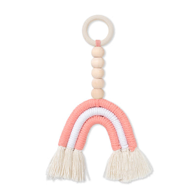Anillo Decorativo Arcoíris de Madera Maciza - Estilo Nórdico para Habitaciones Infantiles - Image 4