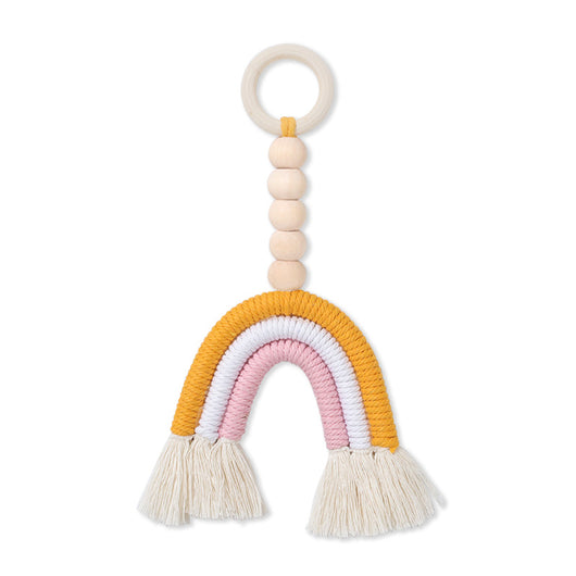 Anillo Decorativo Arcoíris de Madera Maciza - Estilo Nórdico para Habitaciones Infantiles - Image 7