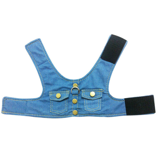 Arnés Chaleco Denim para Perros con Correa Trasera - Image 7