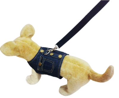 Arnés Chaleco Denim para Perros con Correa Trasera - Image 3