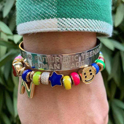 Pulsera Pareja Sonrisa Estrella - Brazalete Esmaltado para Hombre y Mujer - Image 13