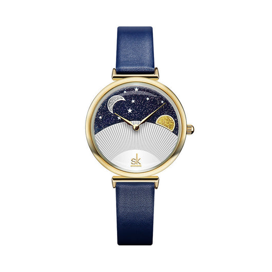 Reloj Cuarzo Aurora Boreal Sol y Luna con Cristales Swarovski - Image 6