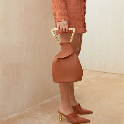 Bolso Bucket Irregular de Acrílico para Mujer