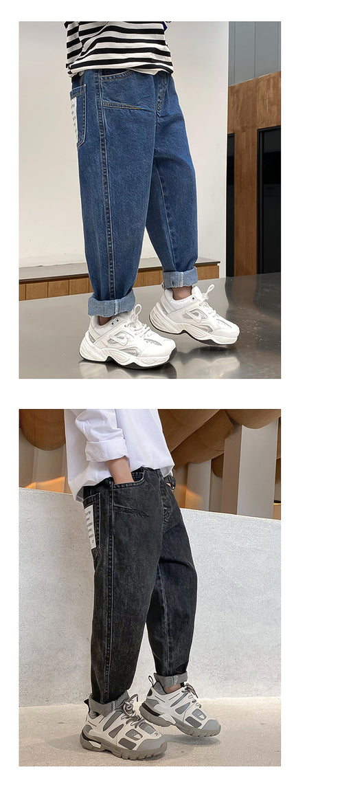 Pantalones Vaqueros Infantiles Estilo Coreano - Jeans para Niños Primavera Otoño - Image 5