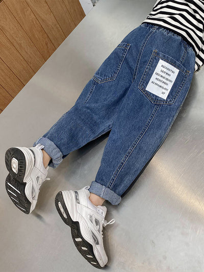 Pantalones Vaqueros Infantiles Estilo Coreano - Jeans para Niños Primavera Otoño - Image 6