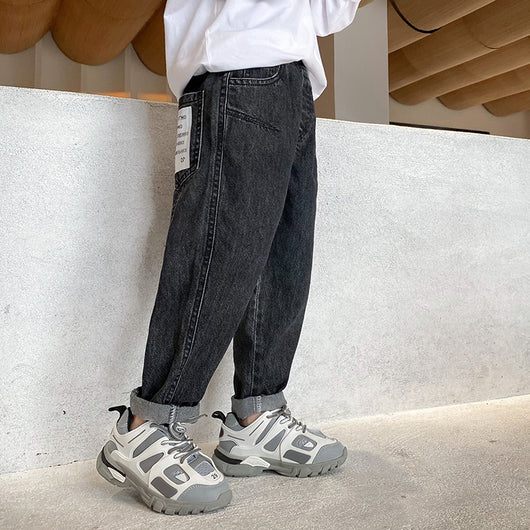 Pantalones Vaqueros Infantiles Estilo Coreano - Jeans para Niños Primavera Otoño
