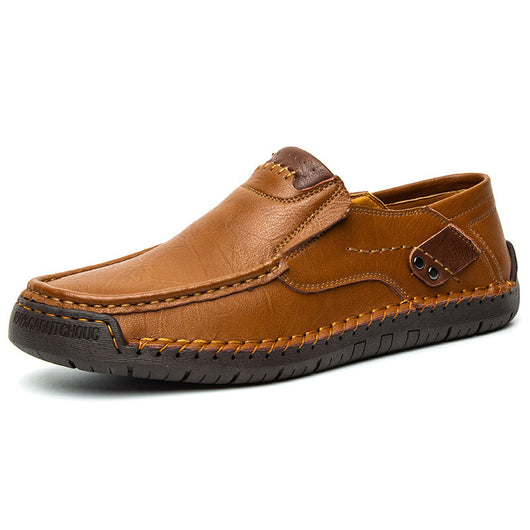 Zapatos Casuales de Cuero para Hombre Talla Grande Estilo Británico