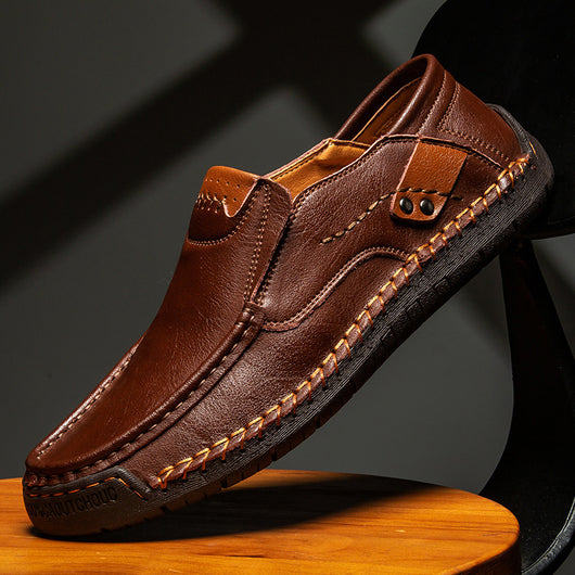Zapatos Casuales de Cuero para Hombre Talla Grande Estilo Británico - Image 4