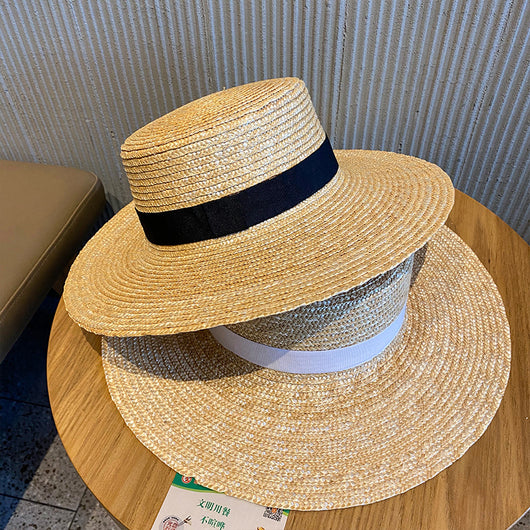 Sombrero de Rafia Tejido para Mujer - Protección Solar Elegante - Image 6