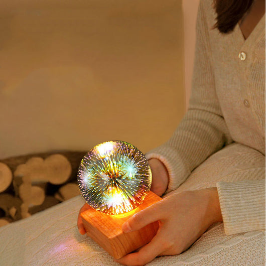 Luz Nocturna LED Fuegos Artificiales Romántica para Dormitorio con USB - Image 7