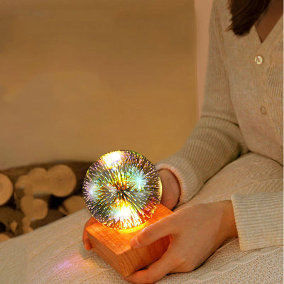 Luz Nocturna LED Fuegos Artificiales Romántica para Dormitorio con USB - Image 4