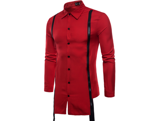 Camisa Manga Larga Slim Fit con Doble Cierre - Estilo Europeo Moderno - Image 7
