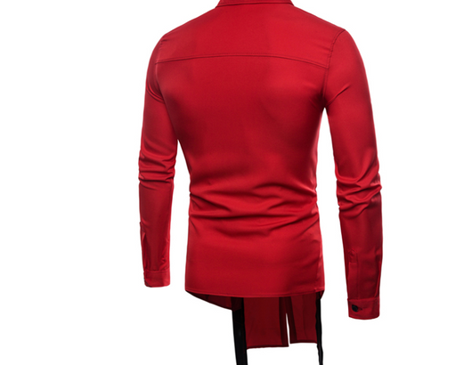 Camisa Manga Larga Slim Fit con Doble Cierre - Estilo Europeo Moderno - Image 8
