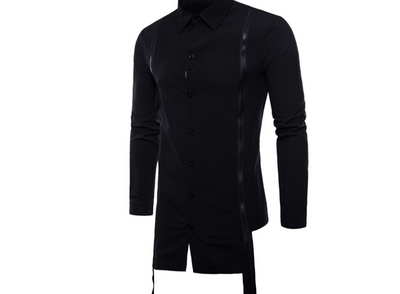Camisa Manga Larga Slim Fit con Doble Cierre - Estilo Europeo Moderno - Image 9