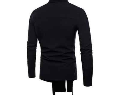 Camisa Manga Larga Slim Fit con Doble Cierre - Estilo Europeo Moderno - Image 10