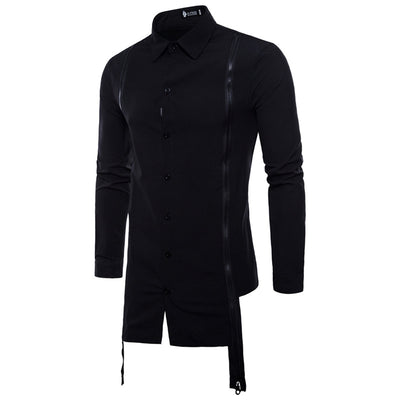 Camisa Manga Larga Slim Fit con Doble Cierre - Estilo Europeo Moderno - Image 2