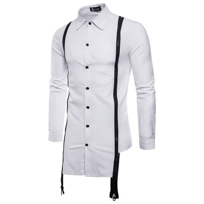 Camisa Manga Larga Slim Fit con Doble Cierre - Estilo Europeo Moderno - Image 3