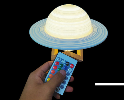 Lámpara Saturno 3D Recargable por USB - Luz Nocturna Decorativa - Image 6