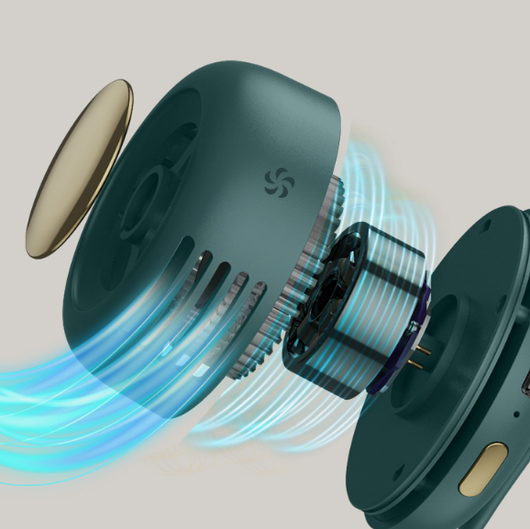 Ventilador Portátil de Cuello y Cintura con Clip - USB Recargable 900mAh - Image 7