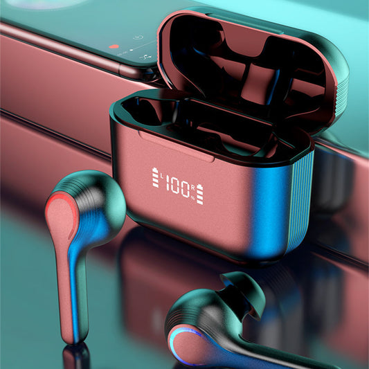 Audífonos Bluetooth Táctiles con Estuche de Carga Digital