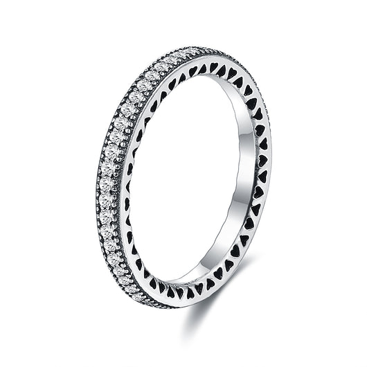 Anillo de Propuesta con Diamante Completo en Plata 925 - Image 6