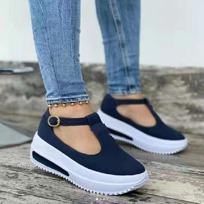 Zapato Casual para Mujer con Suela Gruesa y Hebilla Ajustable - Image 3