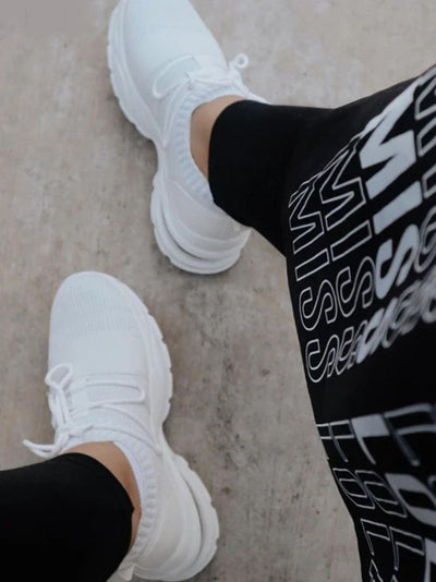 Zapatillas Deportivas Mujer Talla Grande con Suela Gruesa y Tejido Volador - Image 8