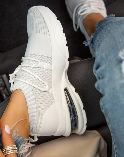 Zapatillas Deportivas Mujer Talla Grande con Suela Gruesa y Tejido Volador - Image 7