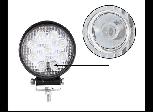 Luz de Trabajo LED Redonda Mini 27W - Faro Auxiliar para Vehículos y Proyectos - Image 3