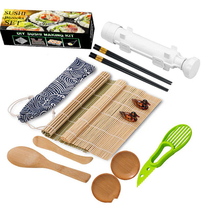 Set Completo de Sushi en Bambú con Cortina Enrollable y Cuchara de Arroz - Image 10