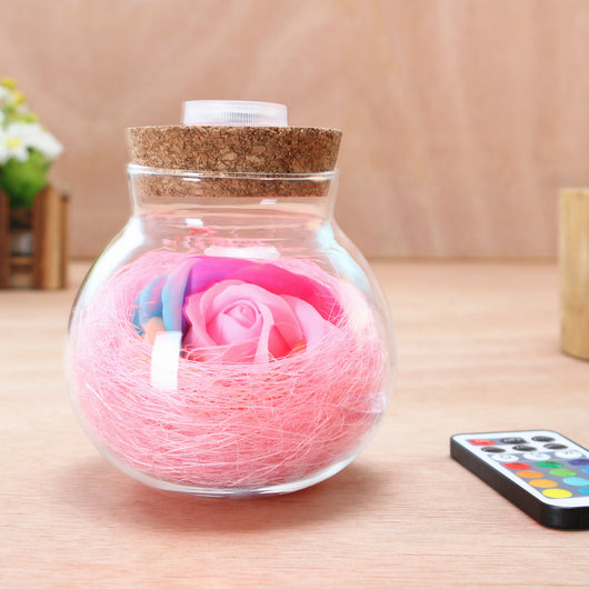 Jabón Floral en Cristal Brillante Rosa Multicolor - Image 6