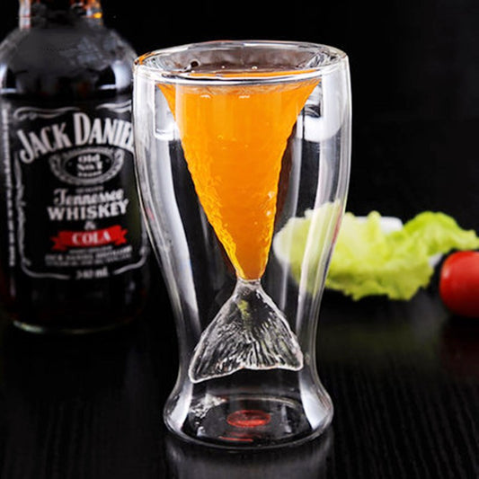 Vaso de Vino Doble Diseño Sirena - Copas Creativas para Whiskey, Cócteles y Bebidas - Image 2