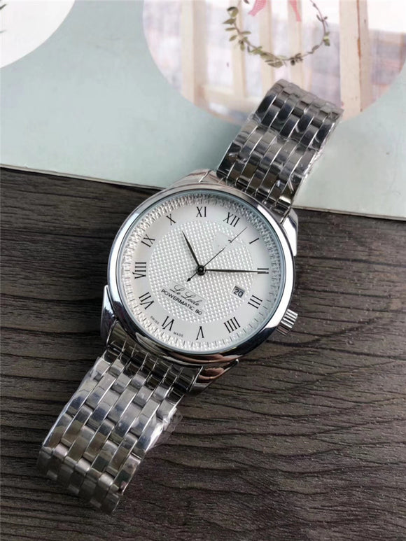 Reloj Calendario Hombre Acero Inoxidable con 3 Agujas Resistente al Agua