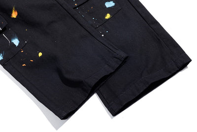 Pantalones Cargo Overol Hombre Estilo Street Bolsillos Múltiples Corte Recto Casual - Image 4