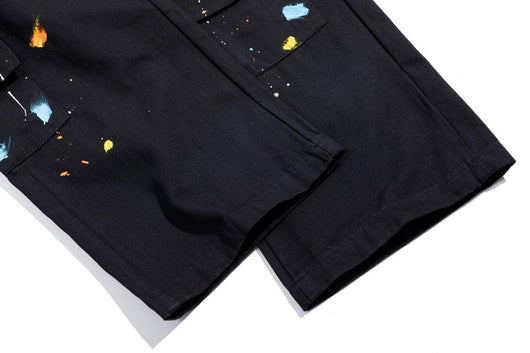 Pantalones Cargo Overol Hombre Estilo Street Bolsillos Múltiples Corte Recto Casual - Image 4