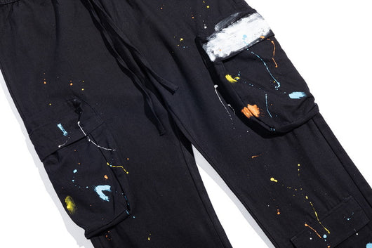 Pantalones Cargo Overol Hombre Estilo Street Bolsillos Múltiples Corte Recto Casual - Image 3