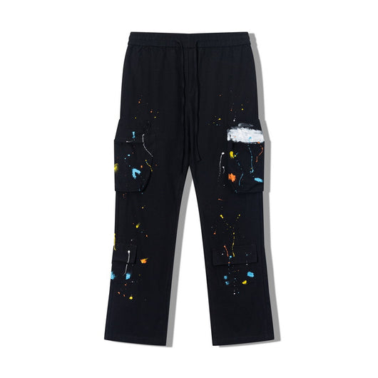 Pantalones Cargo Overol Hombre Estilo Street Bolsillos Múltiples Corte Recto Casual