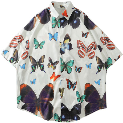 Camisa Casual Suelta de Manga Corta para Niños - Estilo Hong Kong