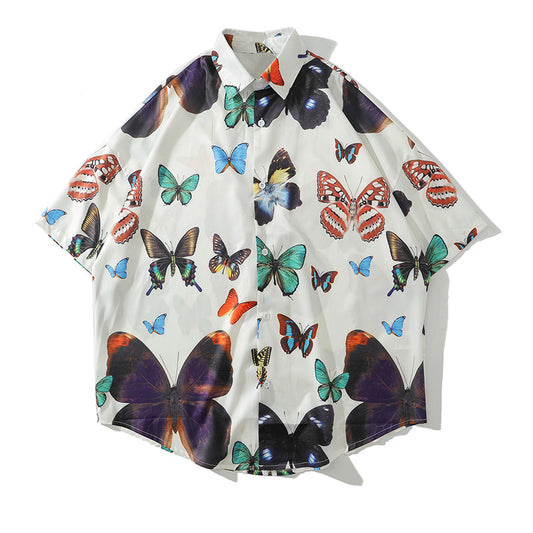 Camisa Casual Suelta de Manga Corta para Niños - Estilo Hong Kong - Image 2
