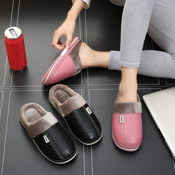 Zapatos de Algodón Cálidos con Suela Antideslizante para Hombre y Mujer