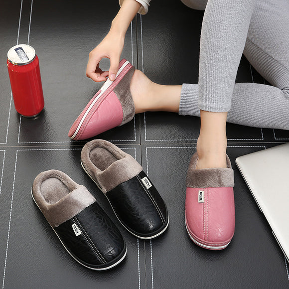 Zapatos de Algodón Cálidos con Suela Antideslizante para Hombre y Mujer
