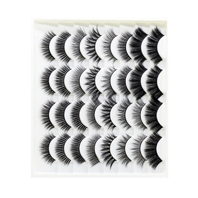 16 Pares de Pestañas Postizas 3D Fibra Química - Naturales y Cómodas para Eventos - Image 6