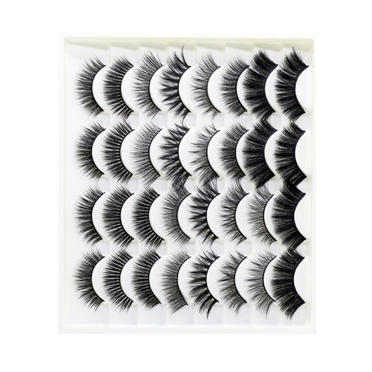 16 Pares de Pestañas Postizas 3D Fibra Química - Naturales y Cómodas para Eventos - Image 6
