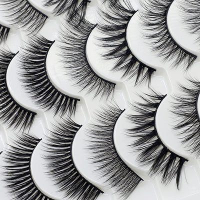 16 Pares de Pestañas Postizas 3D Fibra Química - Naturales y Cómodas para Eventos - Image 10