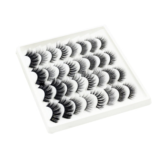 16 Pares de Pestañas Postizas 3D Fibra Química - Naturales y Cómodas para Eventos - Image 2