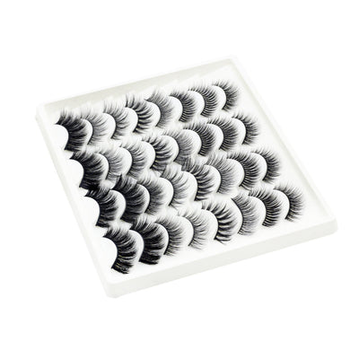 16 Pares de Pestañas Postizas 3D Fibra Química - Naturales y Cómodas para Eventos - Image 2
