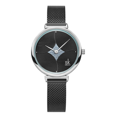 Reloj de Acero Inoxidable con Malla Doble Aguja - Diseño Minimalista - Image 6
