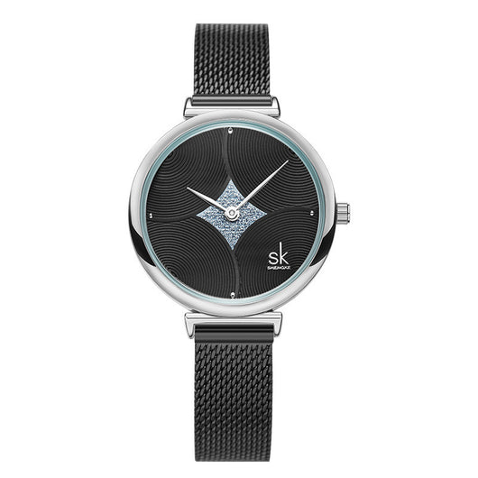 Reloj de Acero Inoxidable con Malla Doble Aguja - Diseño Minimalista - Image 6
