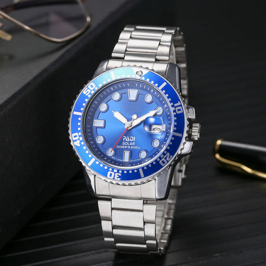 Reloj de Negocios para Hombre Cuarzo Acero Inoxidable Tres Agujas - Image 34