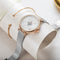 Reloj de Acero Inoxidable con Malla Doble Aguja - Diseño Minimalista